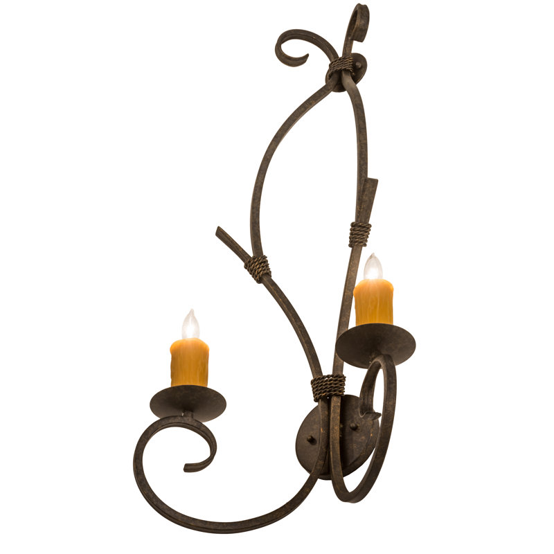 Lampe murale bougie 2 lumières Grissom