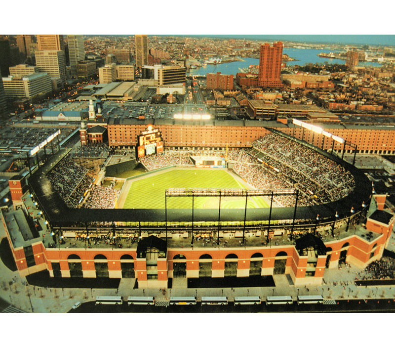 Baltimore Camden Yards (Night), 28" H x 40" W