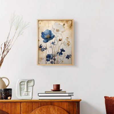 FLORAL Series LXV  -Premium Framed Print -Ready to Hang - No Nails Required