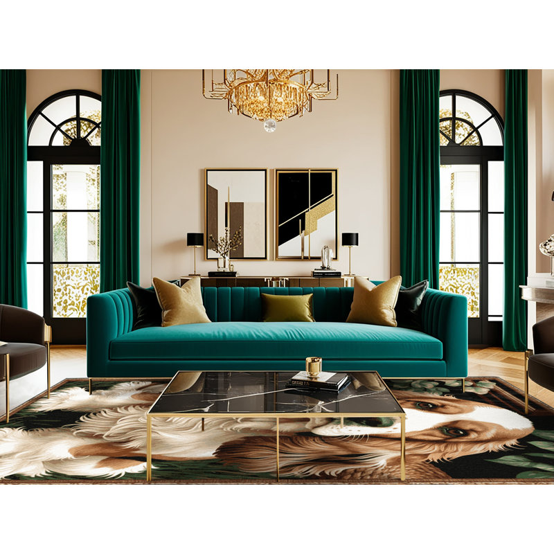  Tapis lavable English Cocker Spaniel Dogs, Carré 5 pi