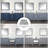 Distressed Grey Double Bath Vanity 92 In. W X 22 In. D, And Carrara Marble Top