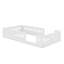 Lit plateforme en bois avec garde-corps-42279646