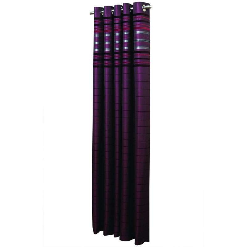 Hepworth Room Darkening Curtain Panel Pair, Damson