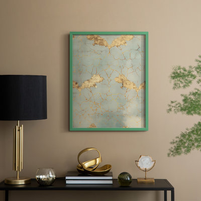 Vintage Abstract Print XIII Framed Print - Solid Wood