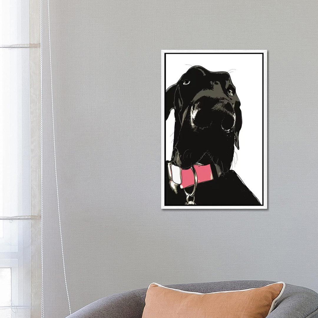 Coaly The Great Dane von Sketch And Paws - Galerie-umwickelte Leinwand Giclée auf Leinwand