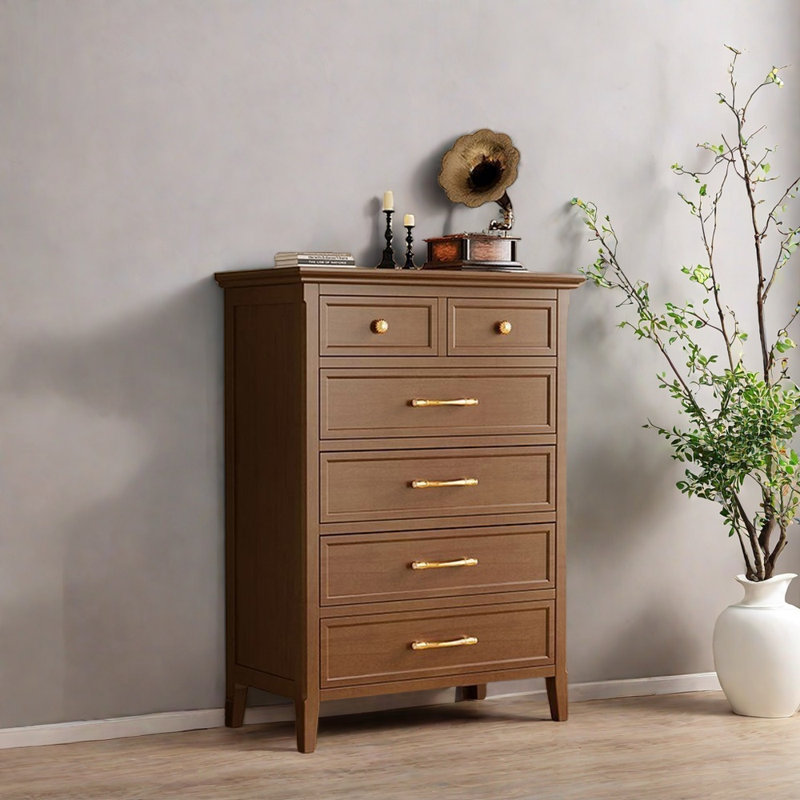 Console American Country, Bois brun foncé