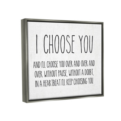 " I Choose You " by Lettered And Lined