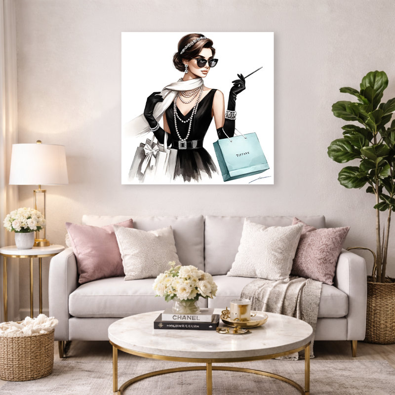 Art mural sur toile sophistiqué Glam: Tiffany-Inspired Fashion, H 40 po x l 40 po x P 1,5 po