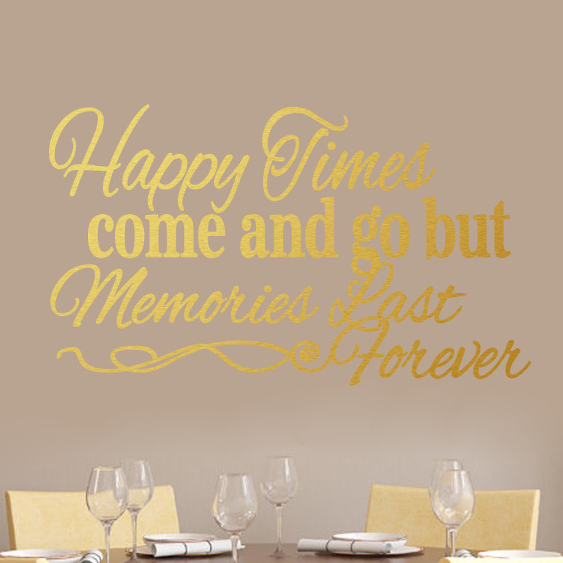 Adhésif décoratif Happy Times, Or