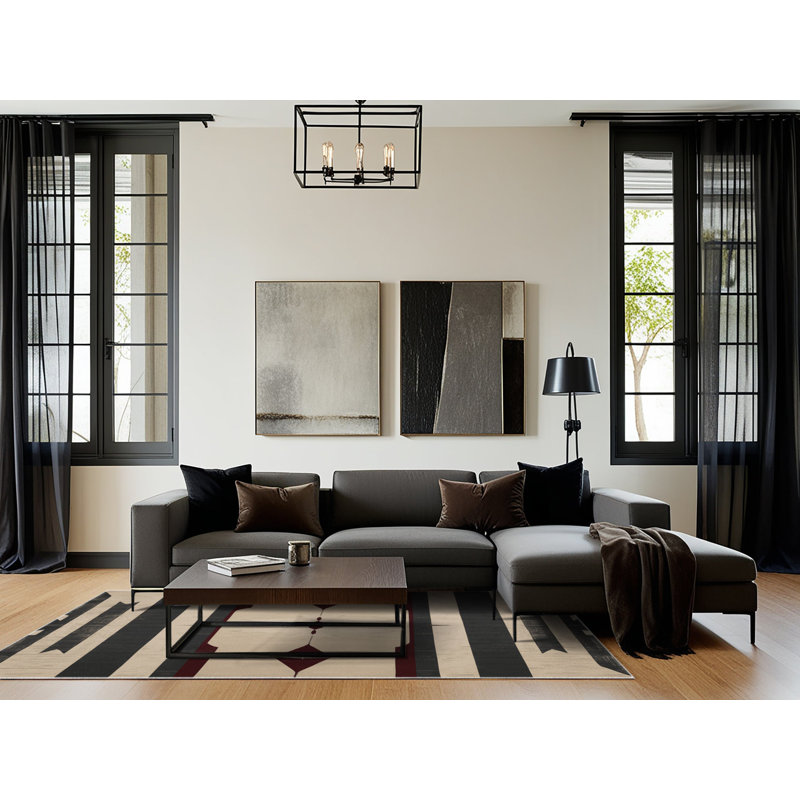 Tapis rétro Vista, Rectangulaire 2 pi x 3 pi