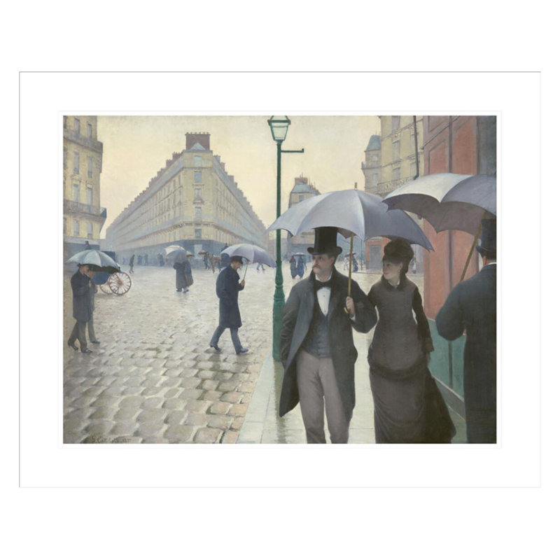 Paris Street; «Rainy Day» par Gustave Caillebotte - Reproduction giclée encadrée, H 23,5 po x l 28,94 po