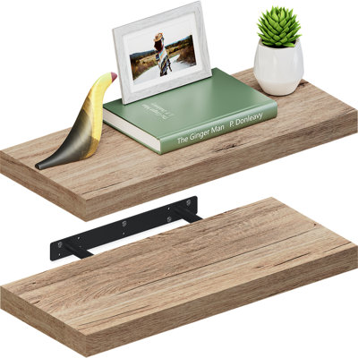  Tablettes flottantes l 24 po x P 8 po Miami avec supports muraux invisibles