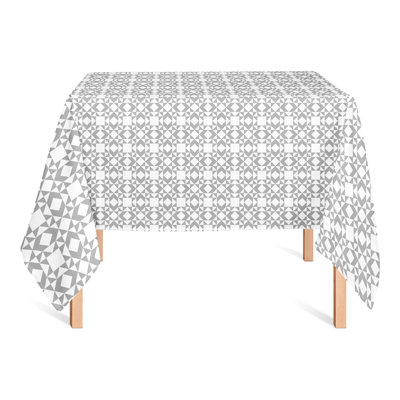 Nappe carrée en polyester à motif géométrique