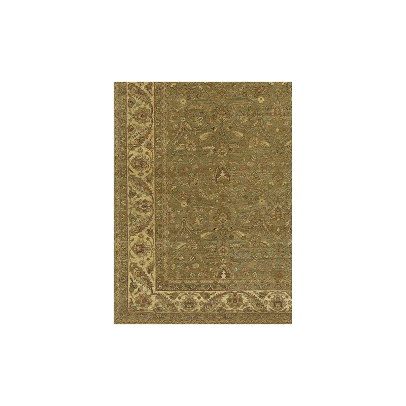 Tapis vert / ivoire Gvidas, Rectangulaire 2 pi x 3 pi