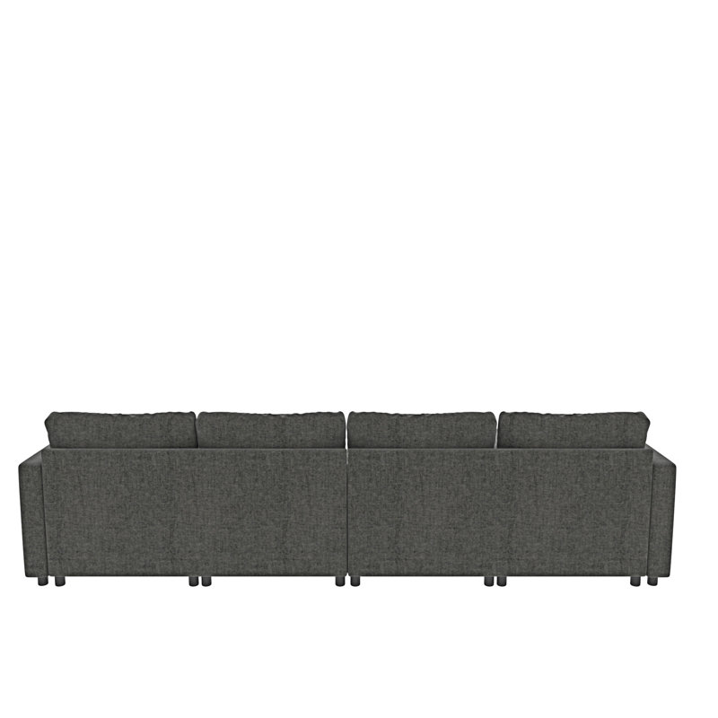 Modern Large Sectional Sofa, Gray