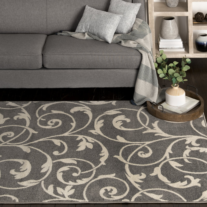 Sitz Washable Floral Indoor / Outdoor Rug, Runner 2'3" x 7'3"