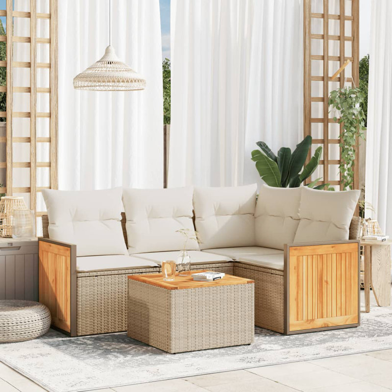 Vidaxl Garden Sofa Set Beige