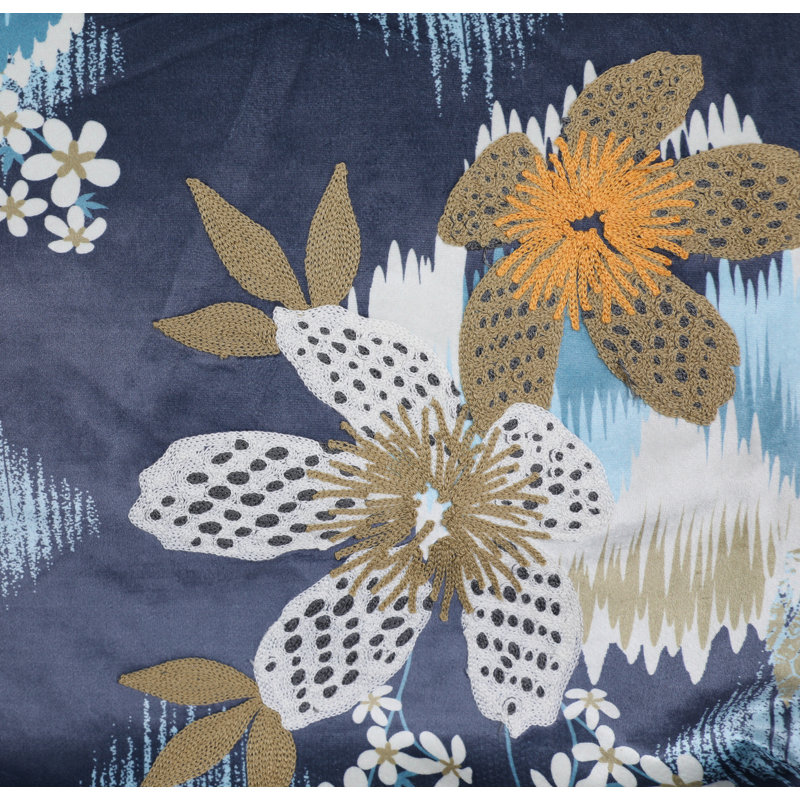 Floral Reversible Throw Pillow