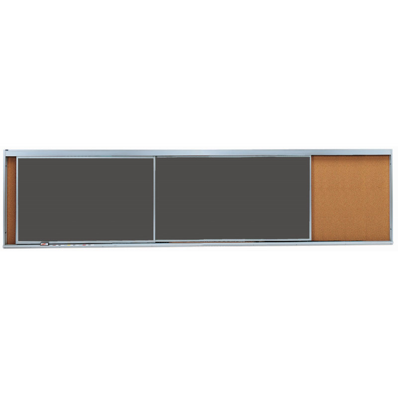Tableau blanc mural combinant unité horizontale, H 4 pi x L 16 pi