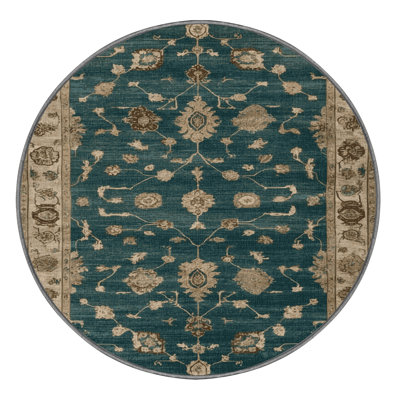 Machine Washable Overdyed Green Area Rug
