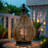 12"H Moroccan Style Metal Table Lamp with Fairy Lights Bulb
