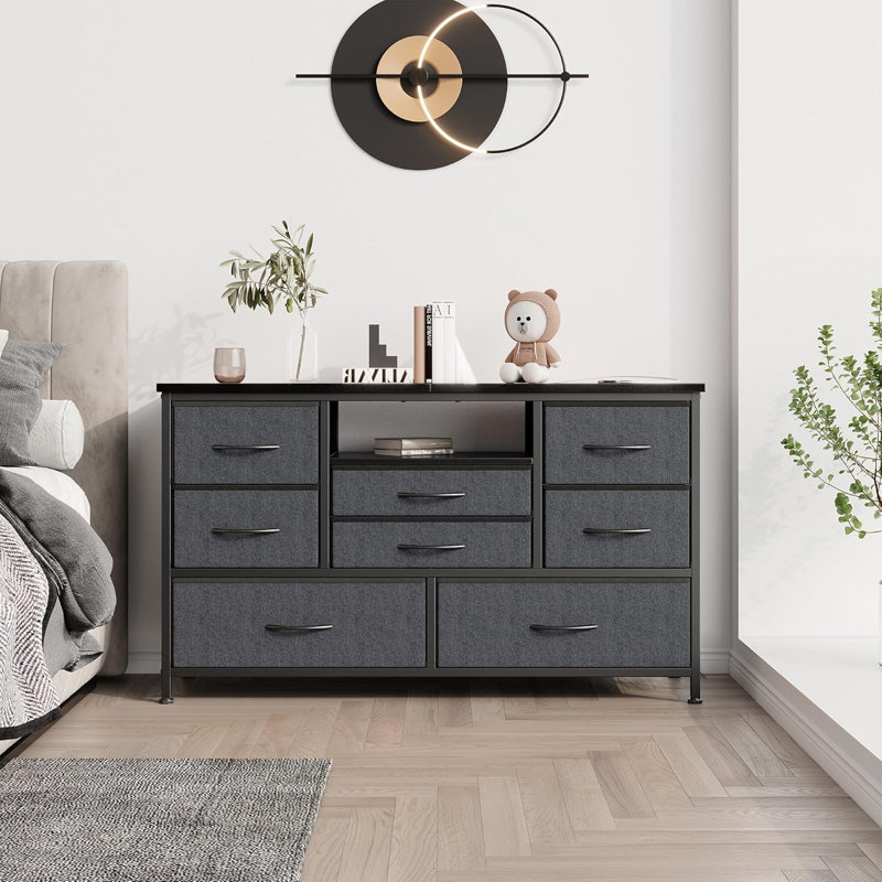 37cm W Chest of Drawers, Grey
