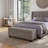 Linen Blend Upholstered Storage Bench