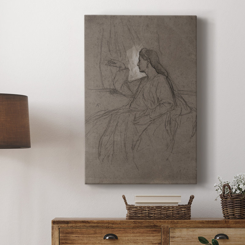 Croquis rétro Lxx - galerie Cavas sur mesure, H 36 po x l 24 po