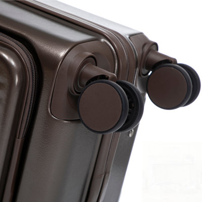 Durable ABS Spinner Wheel Luggage Set with Combination Lock and Front Opening Design