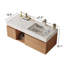 Meuble-lavabo mural simple 47,6 po avec 2 tiroirs flottants modernes en bois massif-1277092663-1297176549-1277092656