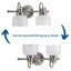 Rosser 2 Light Transparent Dimmable Vanity Light-1978396703