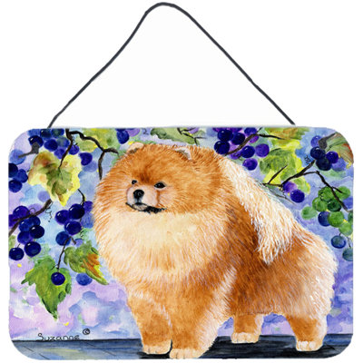 Pomeranian Indoor Painting Print Plaque
