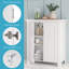 Armoire de rangement à deux portes avec tablette réglable RiverRidge Somerset - blanc