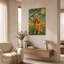 «English Cocker Spaniel Starry Night» par Rich Monet, art mural en métal doré, 24 po x 36 po-1547860181