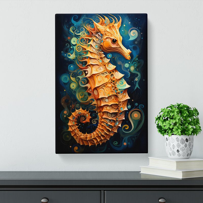 Seahorse Abstract - No Frame Print, 50cm H x 35cm W x 3cm D