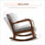 Fauteuil à bascule HOMcom