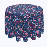 Fields Geometric Round Independence Day Tablecloth
