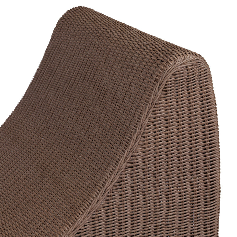 Mazu Outdoor Chaise-Frame-Tanned Weave