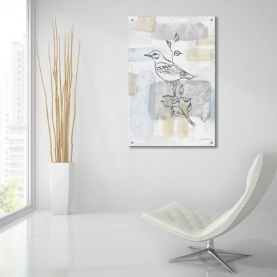 «Washy Abstract Canvas B» par Jean Plout, art mural en verre acrylique