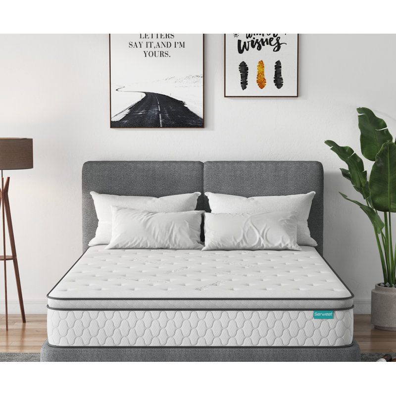 Matelas à plateau-coussin de 12 po Serweet, Double