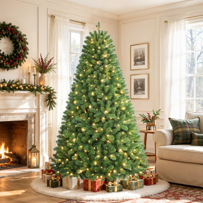 Lighted Artificial Christmas Tree  with Warm White Lights