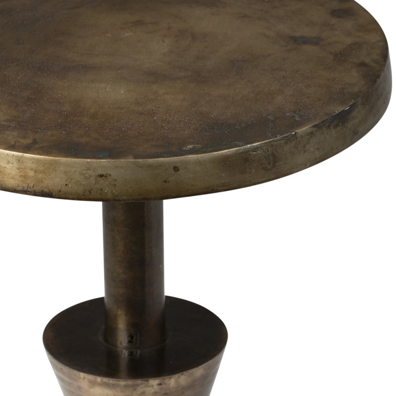 Table d'appoint en aluminium Balter, laiton antique