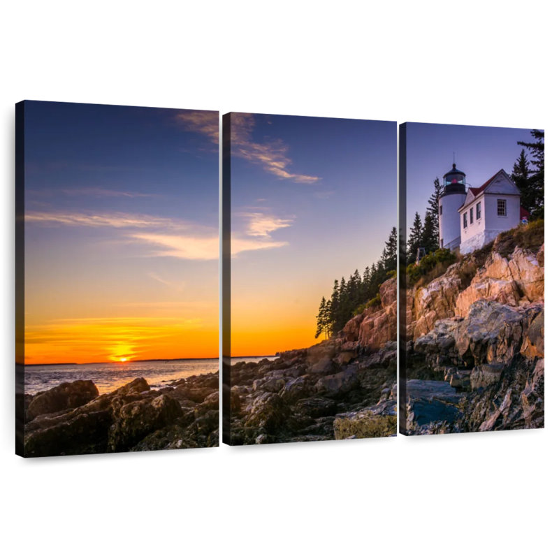 Phare de Gill Harbour, Maine's Bass Harbor, H 42 po x l 65 po
