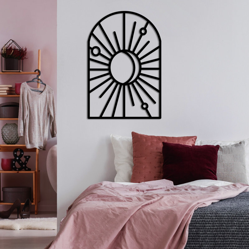 Accessoire mural décoratif en métal, H 18,50 po x l 27,60 po x P 0,80 po