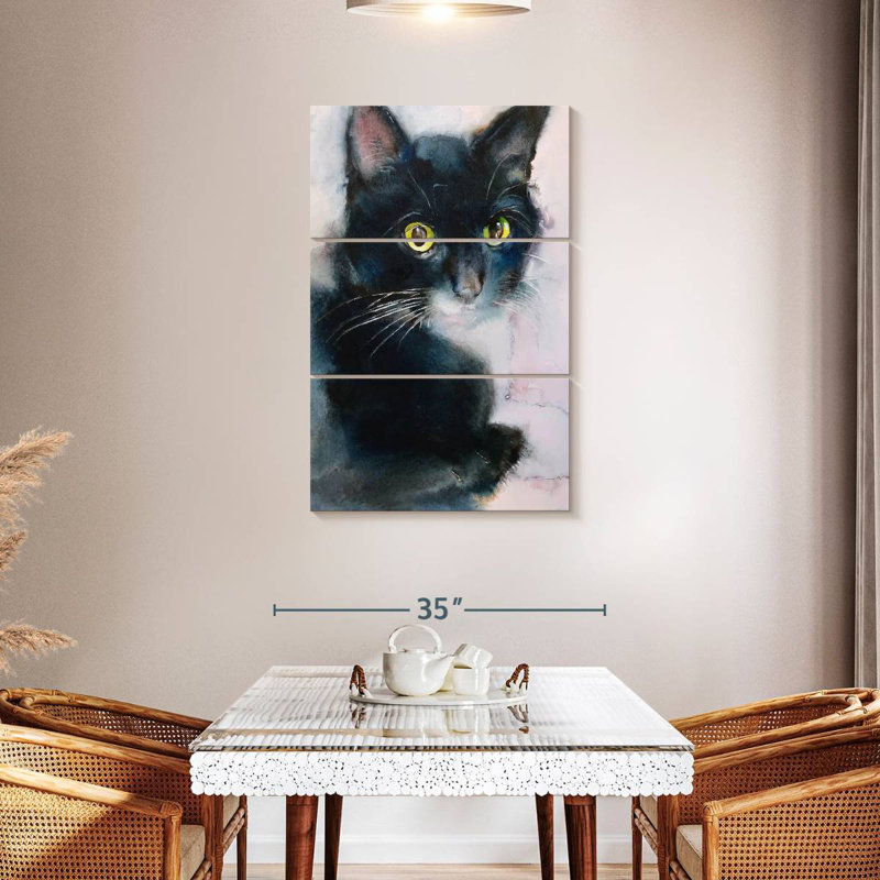 Brampt Tuxedo Cat, 45" H x 28" W
