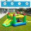 Multi-colour Nylon Inflatable Bouncy Castle, Indoor Outdoor Bounce House With Safety Mesh Net For Kids Ages 3-10