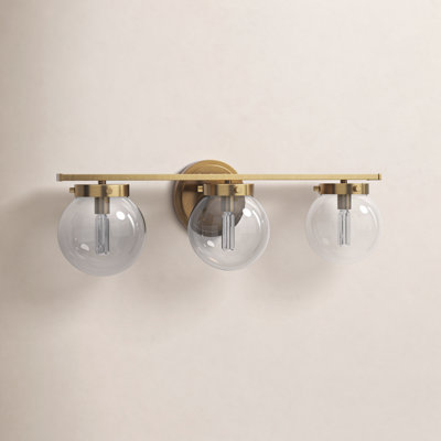 Finian 3-Light Dimmable Steel Vanity Light