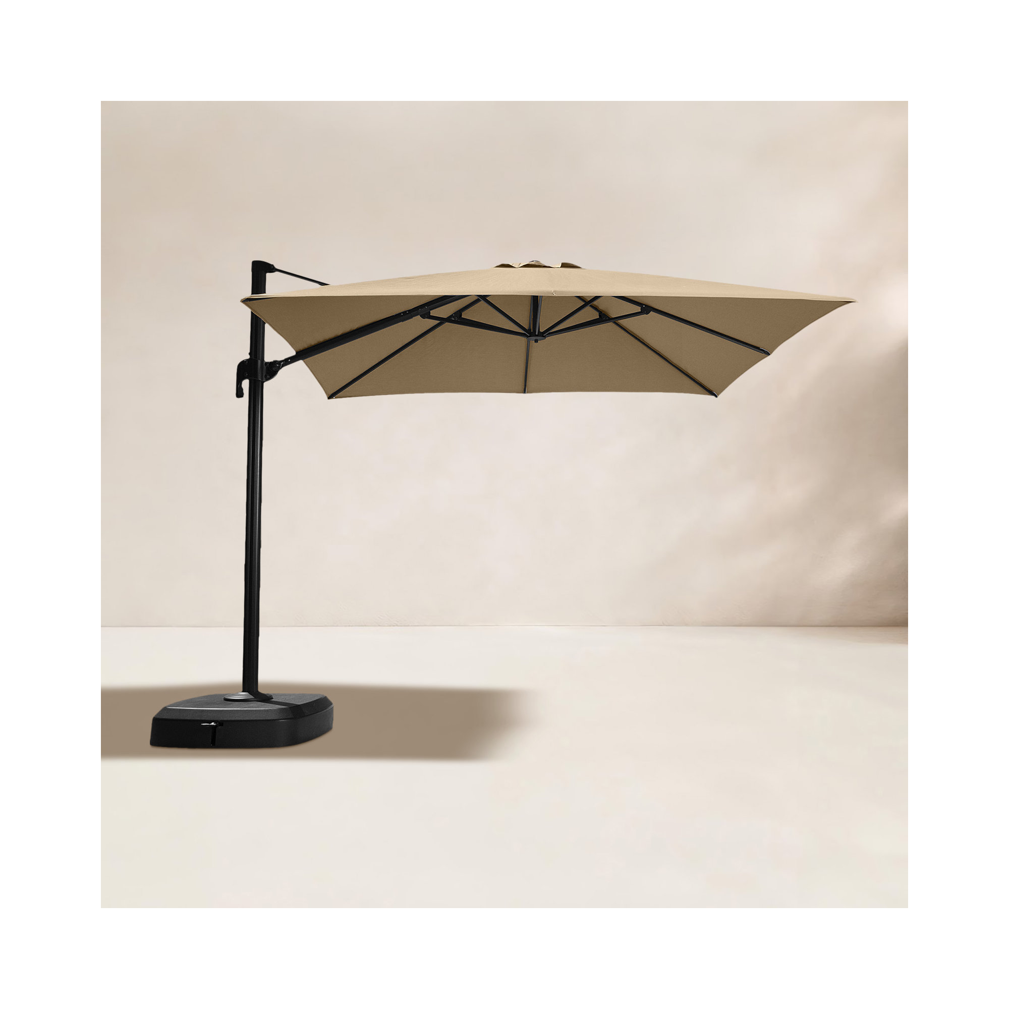 Tredyn 120'' Sunbrella® Cantilever Outdoor Umbrella, Beige