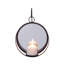 Applique ronde à bougie avec miroir