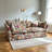 Retro Floral Upholstered Linen blend Sofa